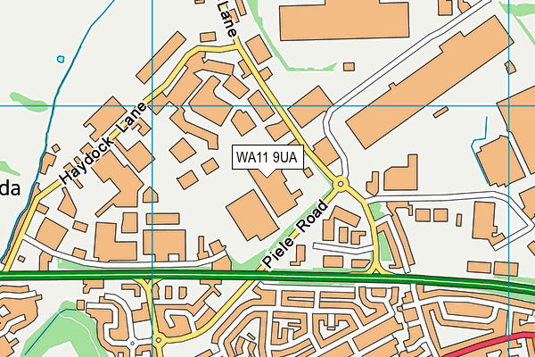WA11 9UA map - OS VectorMap District (Ordnance Survey) WA11 9UA map - OS VectorMap District (Ordnance Survey)