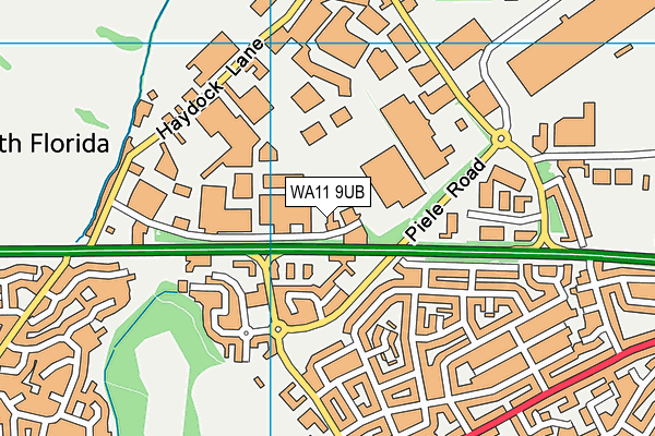 WA11 9UB map - OS VectorMap District (Ordnance Survey) WA11 9UB map - OS VectorMap District (Ordnance Survey)