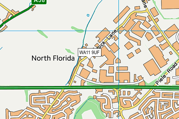 WA11 9UF map - OS VectorMap District (Ordnance Survey) WA11 9UF map - OS VectorMap District (Ordnance Survey)