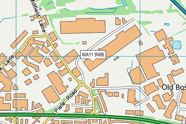 WA11 9WB map - OS VectorMap District (Ordnance Survey) WA11 9WB map - OS VectorMap District (Ordnance Survey)