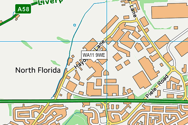 WA11 9WE map - OS VectorMap District (Ordnance Survey) WA11 9WE map - OS VectorMap District (Ordnance Survey)