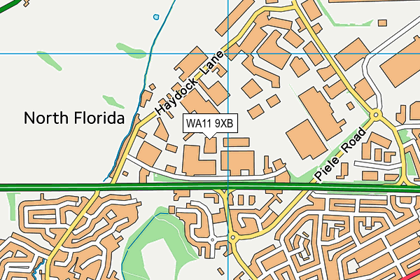 WA11 9XB map - OS VectorMap District (Ordnance Survey) WA11 9XB map - OS VectorMap District (Ordnance Survey)