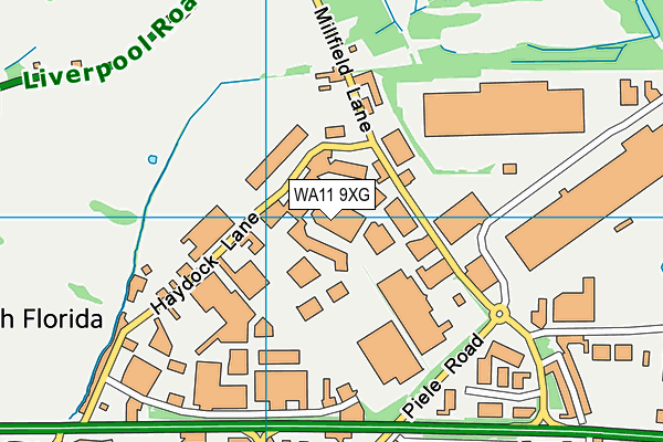 WA11 9XG map - OS VectorMap District (Ordnance Survey) WA11 9XG map - OS VectorMap District (Ordnance Survey)