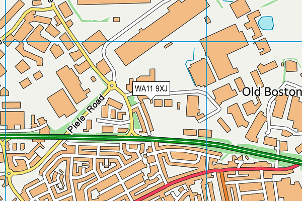 WA11 9XJ map - OS VectorMap District (Ordnance Survey) WA11 9XJ map - OS VectorMap District (Ordnance Survey)