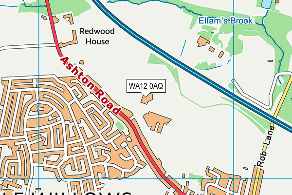 WA12 0AQ map - OS VectorMap District (Ordnance Survey) WA12 0AQ map - OS VectorMap District (Ordnance Survey)
