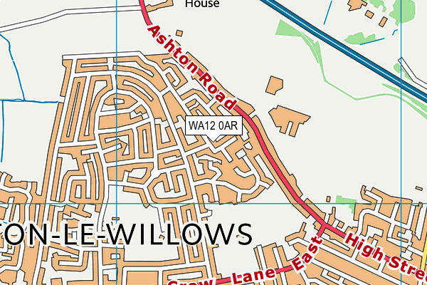WA12 0AR map - OS VectorMap District (Ordnance Survey) WA12 0AR map - OS VectorMap District (Ordnance Survey)