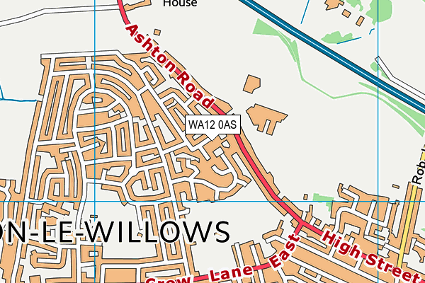 WA12 0AS map - OS VectorMap District (Ordnance Survey) WA12 0AS map - OS VectorMap District (Ordnance Survey)