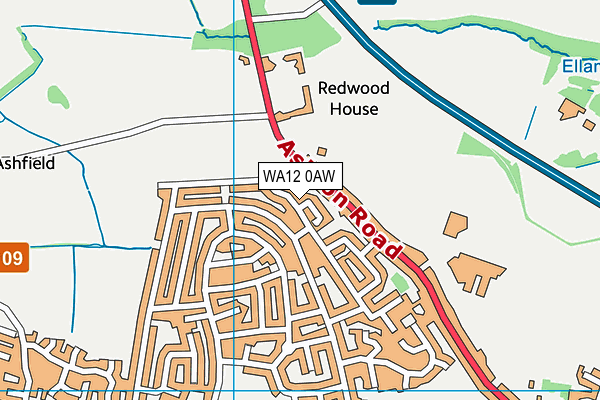 WA12 0AW map - OS VectorMap District (Ordnance Survey) WA12 0AW map - OS VectorMap District (Ordnance Survey)