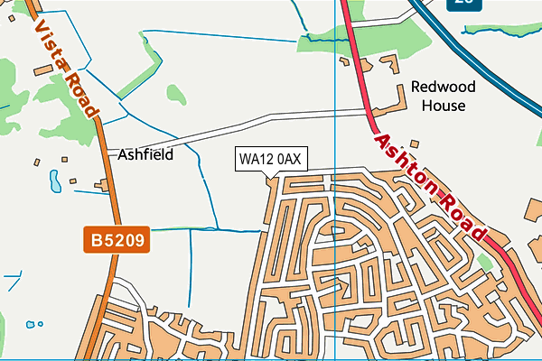 WA12 0AX map - OS VectorMap District (Ordnance Survey) WA12 0AX map - OS VectorMap District (Ordnance Survey)
