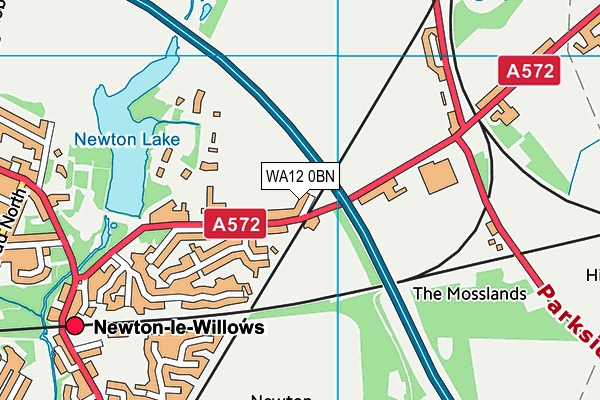 WA12 0BN map - OS VectorMap District (Ordnance Survey) WA12 0BN map - OS VectorMap District (Ordnance Survey)