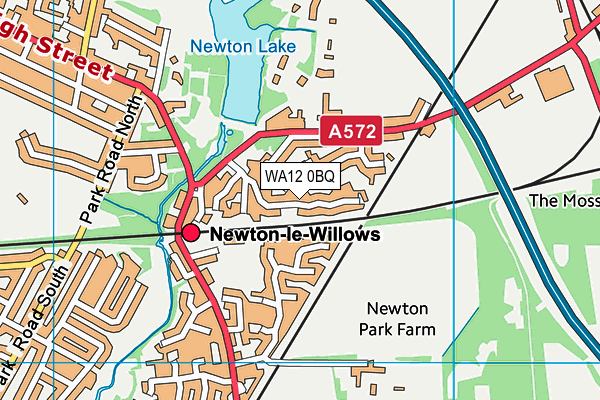 WA12 0BQ map - OS VectorMap District (Ordnance Survey) WA12 0BQ map - OS VectorMap District (Ordnance Survey)