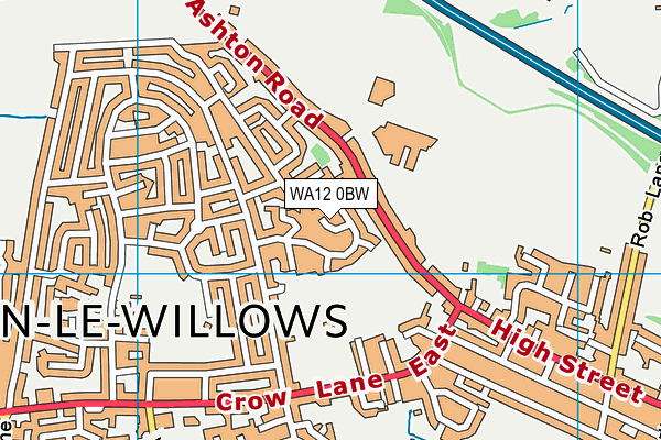 WA12 0BW map - OS VectorMap District (Ordnance Survey) WA12 0BW map - OS VectorMap District (Ordnance Survey)