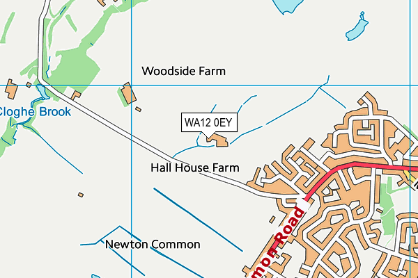 WA12 0EY map - OS VectorMap District (Ordnance Survey) WA12 0EY map - OS VectorMap District (Ordnance Survey)