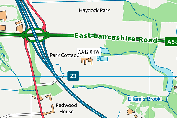WA12 0HW map - OS VectorMap District (Ordnance Survey) WA12 0HW map - OS VectorMap District (Ordnance Survey)