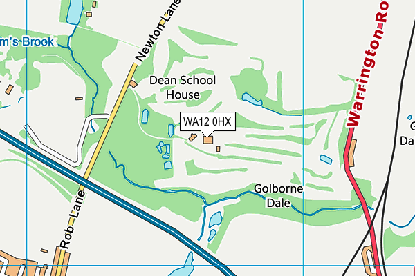 WA12 0HX map - OS VectorMap District (Ordnance Survey) WA12 0HX map - OS VectorMap District (Ordnance Survey)