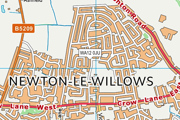 WA12 0JU map - OS VectorMap District (Ordnance Survey) WA12 0JU map - OS VectorMap District (Ordnance Survey)