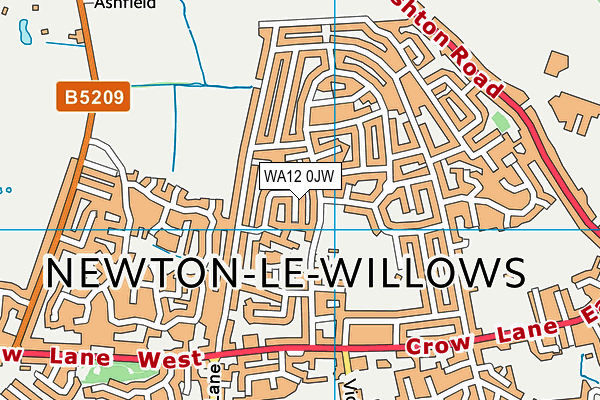 WA12 0JW map - OS VectorMap District (Ordnance Survey) WA12 0JW map - OS VectorMap District (Ordnance Survey)