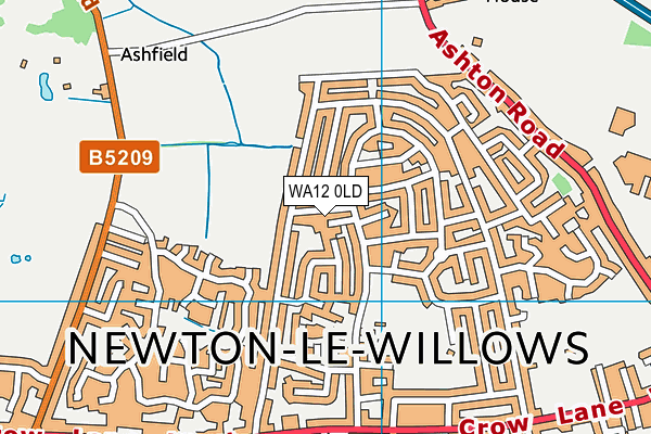 WA12 0LD map - OS VectorMap District (Ordnance Survey) WA12 0LD map - OS VectorMap District (Ordnance Survey)