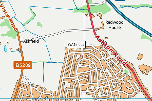 WA12 0LJ map - OS VectorMap District (Ordnance Survey) WA12 0LJ map - OS VectorMap District (Ordnance Survey)