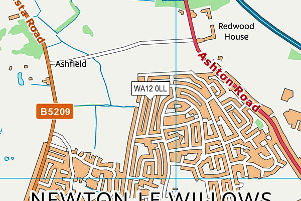 WA12 0LL map - OS VectorMap District (Ordnance Survey) WA12 0LL map - OS VectorMap District (Ordnance Survey)