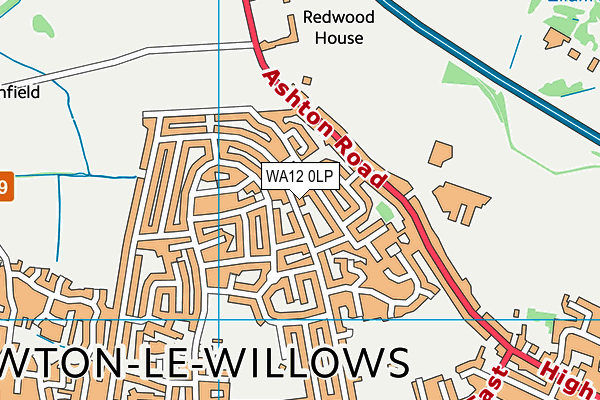 WA12 0LP map - OS VectorMap District (Ordnance Survey) WA12 0LP map - OS VectorMap District (Ordnance Survey)