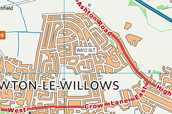 WA12 0LT map - OS VectorMap District (Ordnance Survey) WA12 0LT map - OS VectorMap District (Ordnance Survey)