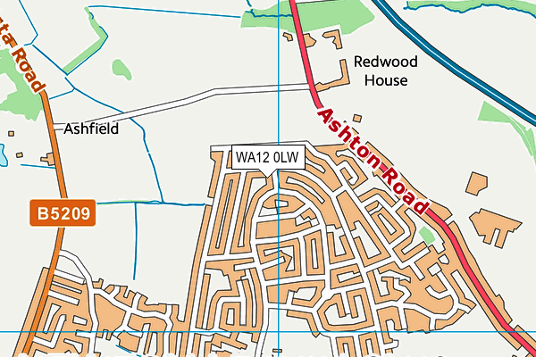 WA12 0LW map - OS VectorMap District (Ordnance Survey) WA12 0LW map - OS VectorMap District (Ordnance Survey)
