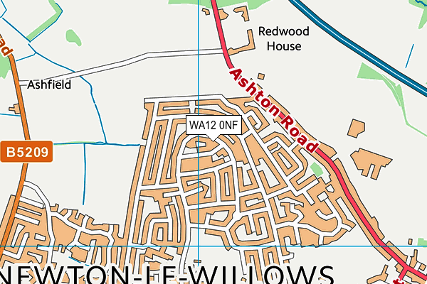 WA12 0NF map - OS VectorMap District (Ordnance Survey) WA12 0NF map - OS VectorMap District (Ordnance Survey)