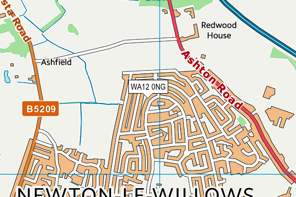 WA12 0NG map - OS VectorMap District (Ordnance Survey) WA12 0NG map - OS VectorMap District (Ordnance Survey)