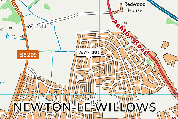 WA12 0NQ map - OS VectorMap District (Ordnance Survey)