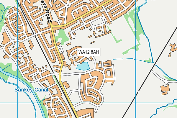 WA12 8AH map - OS VectorMap District (Ordnance Survey) WA12 8AH map - OS VectorMap District (Ordnance Survey)