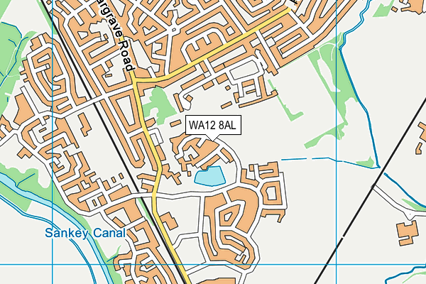 WA12 8AL map - OS VectorMap District (Ordnance Survey) WA12 8AL map - OS VectorMap District (Ordnance Survey)