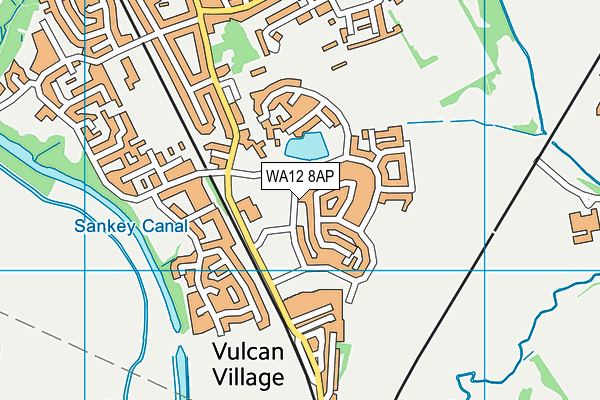WA12 8AP map - OS VectorMap District (Ordnance Survey) WA12 8AP map - OS VectorMap District (Ordnance Survey)