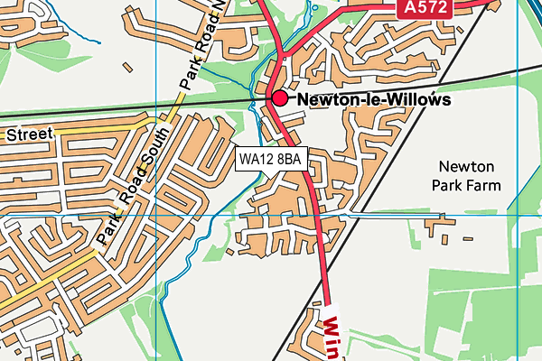WA12 8BA map - OS VectorMap District (Ordnance Survey) WA12 8BA map - OS VectorMap District (Ordnance Survey)