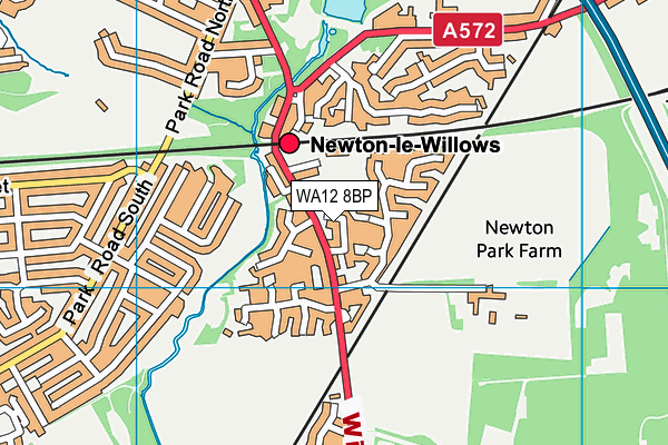 WA12 8BP map - OS VectorMap District (Ordnance Survey)