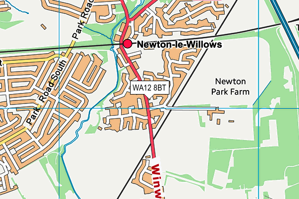 WA12 8BT map - OS VectorMap District (Ordnance Survey) WA12 8BT map - OS VectorMap District (Ordnance Survey)