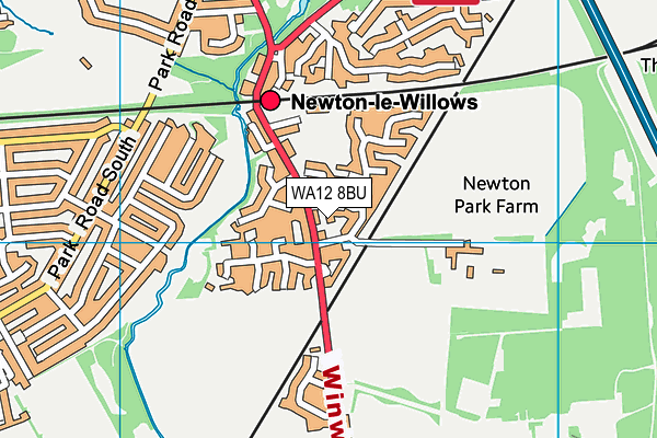 WA12 8BU map - OS VectorMap District (Ordnance Survey) WA12 8BU map - OS VectorMap District (Ordnance Survey)