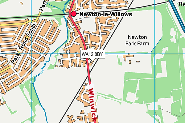 WA12 8BY map - OS VectorMap District (Ordnance Survey) WA12 8BY map - OS VectorMap District (Ordnance Survey)