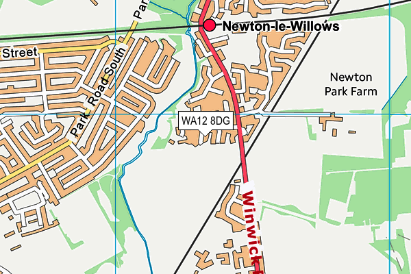 WA12 8DG map - OS VectorMap District (Ordnance Survey) WA12 8DG map - OS VectorMap District (Ordnance Survey)