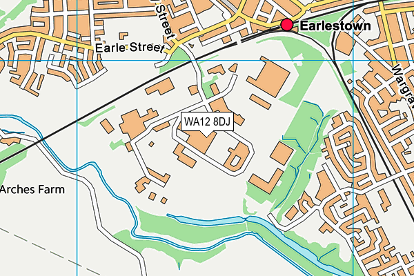 WA12 8DJ map - OS VectorMap District (Ordnance Survey) WA12 8DJ map - OS VectorMap District (Ordnance Survey)