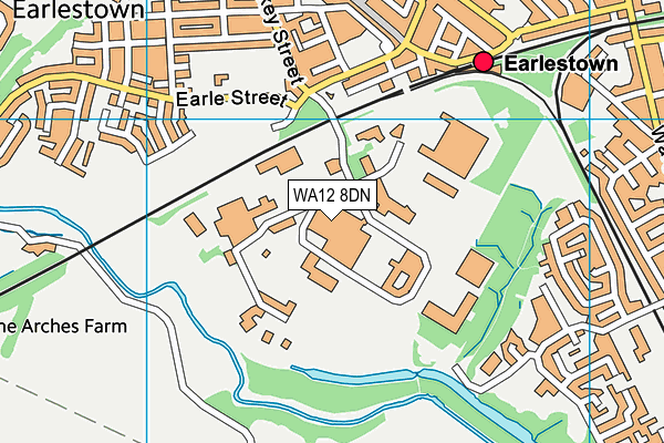WA12 8DN map - OS VectorMap District (Ordnance Survey) WA12 8DN map - OS VectorMap District (Ordnance Survey)