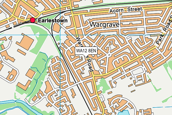 WA12 8EN map - OS VectorMap District (Ordnance Survey) WA12 8EN map - OS VectorMap District (Ordnance Survey)