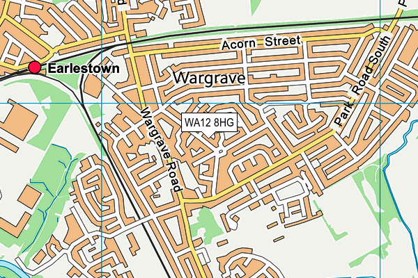WA12 8HG map - OS VectorMap District (Ordnance Survey) WA12 8HG map - OS VectorMap District (Ordnance Survey)