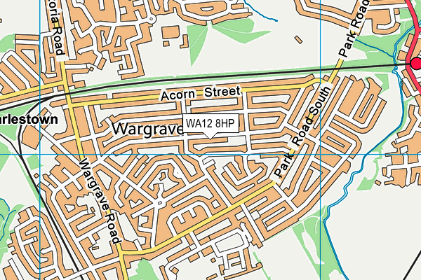 WA12 8HP map - OS VectorMap District (Ordnance Survey) WA12 8HP map - OS VectorMap District (Ordnance Survey)