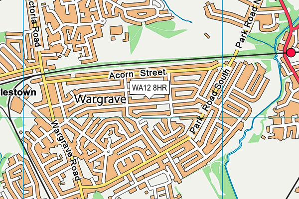 WA12 8HR map - OS VectorMap District (Ordnance Survey) WA12 8HR map - OS VectorMap District (Ordnance Survey)
