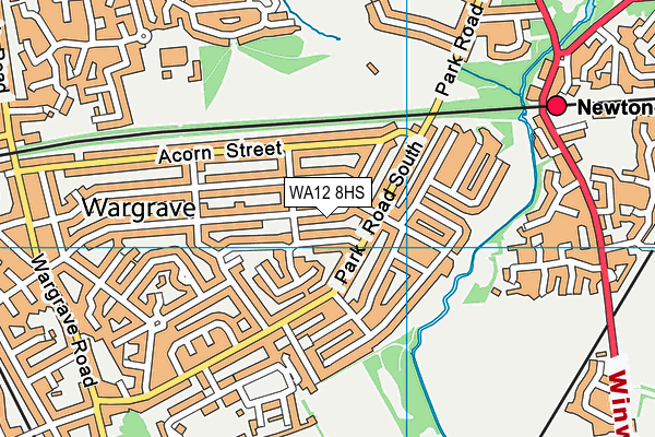 WA12 8HS map - OS VectorMap District (Ordnance Survey) WA12 8HS map - OS VectorMap District (Ordnance Survey)