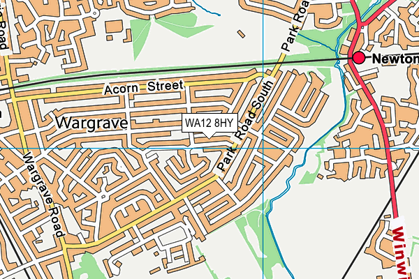 WA12 8HY map - OS VectorMap District (Ordnance Survey) WA12 8HY map - OS VectorMap District (Ordnance Survey)