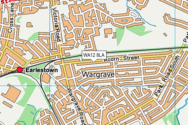 WA12 8LA map - OS VectorMap District (Ordnance Survey) WA12 8LA map - OS VectorMap District (Ordnance Survey)