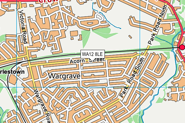 WA12 8LE map - OS VectorMap District (Ordnance Survey) WA12 8LE map - OS VectorMap District (Ordnance Survey)