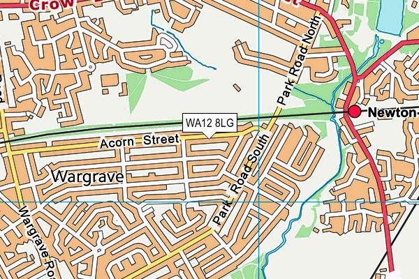 WA12 8LG map - OS VectorMap District (Ordnance Survey) WA12 8LG map - OS VectorMap District (Ordnance Survey)